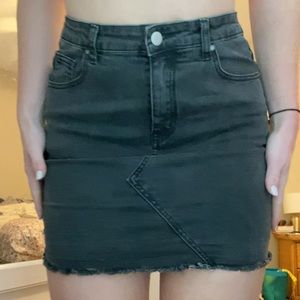 Black Stretchy Denim Skirt Size Medium